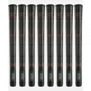 Winn  Grips 52DT-JBK Dri-Tac 2.0 시리즈 어드밴스 폴리머 기술 8피스 골프 그립 번들-표준 사이즈