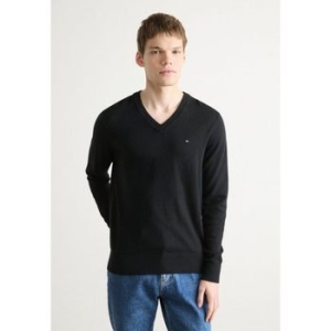 타미힐피거 V 넥 점퍼 블랙 10210002