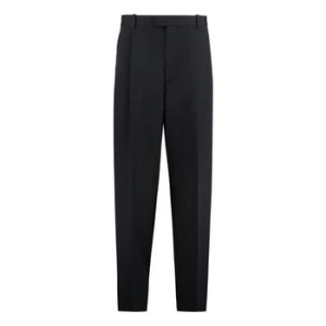 보테가베네타 울 테일러드 스트레이트 팬츠 743608V3PH0 1000 Black
