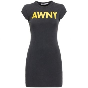 알렉산더왕 그래픽 리브드 코튼 미니 드레스 10285661 여성 125733953