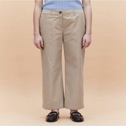 헤지스레이디스 여성 세미와이드 밴딩 치노 팬츠 HSPA5BC33I1