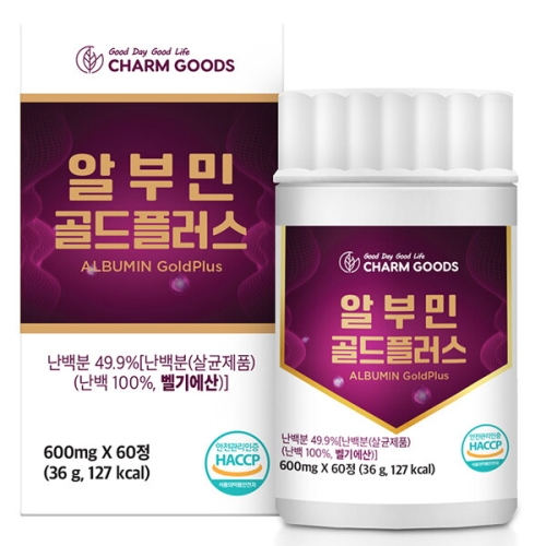 참굿즈 알부민 골드플러스 60정
