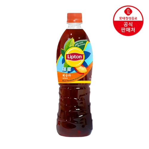 롯데칠성음료 립톤 제로 아이스티 복숭아 500ml