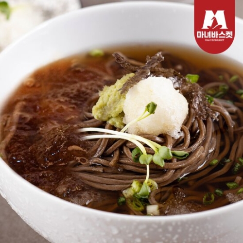 마녀바스켓  프리미엄 메밀소바 10인 밀키트 메밀면10+소스10+와사비10+갈은무10