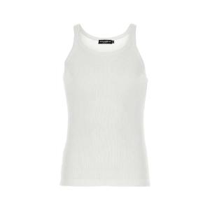 돌체앤가바나 White cotton tank top G8PA8TFU7AV W0800