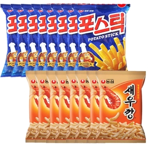 농심  포스틱 84g 8개 + 새우깡 90g 8개