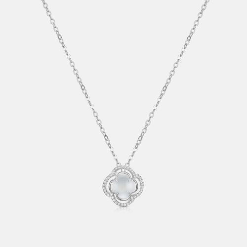 메트로시티  라 로사 스털링 실버 화이트 네크리스 A251SN1072WPH