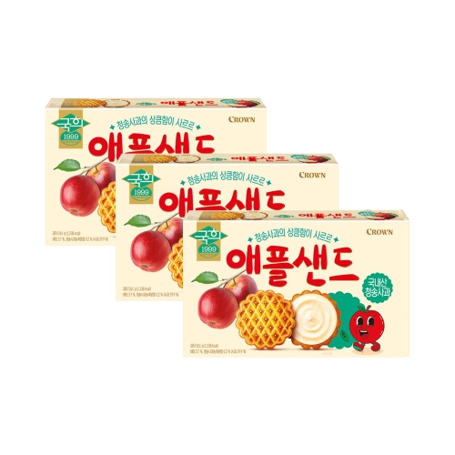 크라운제과  애플샌드 272g