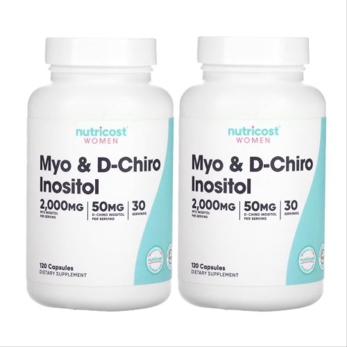 뉴트리코스트 여성용 미오 및 d-카이로 이노시톨 120캡슐