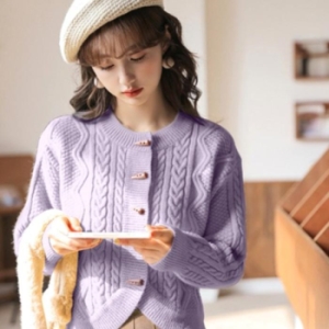 깨비몰 여성 베이직 떡볶이단추 꽈배기 가디건 5컬러 11458493