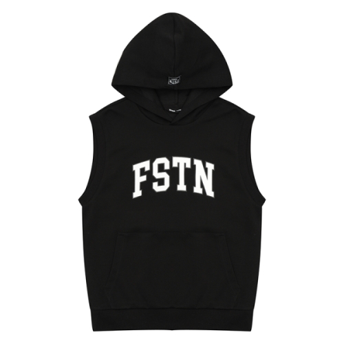 소이 남아 레터링 후드 베스트 23S5101_BK