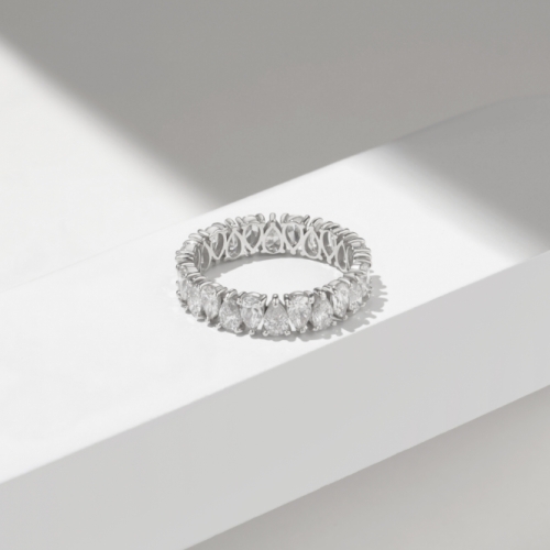 미니골드  김천점 14K 18K DIA-랩 다즐링 플로라 페어컷 이터니티 반지 RLKM4089L 랩 다이아몬드 웨딩링 프로포즈링