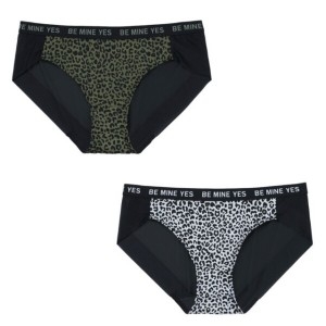 YES 호피 나염 로고아웃밴드 햄팬티 2칼라 YDWPZ673PZ674