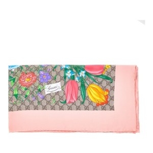 구찌 GG 플로라 프린트 실크 스카프_602585 3G001 9774