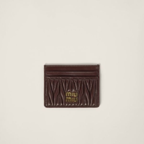 미우미우 마틀라세 나파 가죽 카드홀더_5MC076 AFPP F0NBL