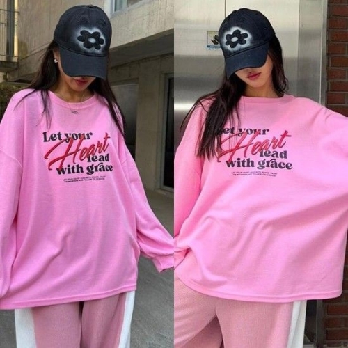 시드마켓 유어하트박스라운드티 502T758S 빅사이즈 여성의류