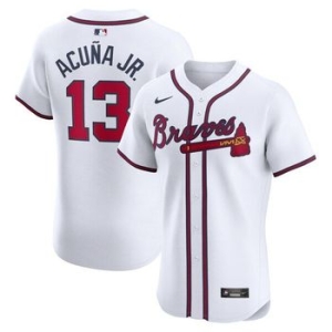 나이키 1131935 MLB Ronald Acuna Jr. 애틀랜타 브레이브스 로드 엘리트 플레이어 저지