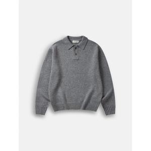 THE WEA R IS AWESOME 파크 카라 니트 스웨터그레이 WT-PG01 117188