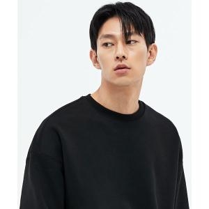 소버먼트 SOVERMENT 950G 솔리드 맨투맨-딥 블랙-오버핏 9NS012C 109691