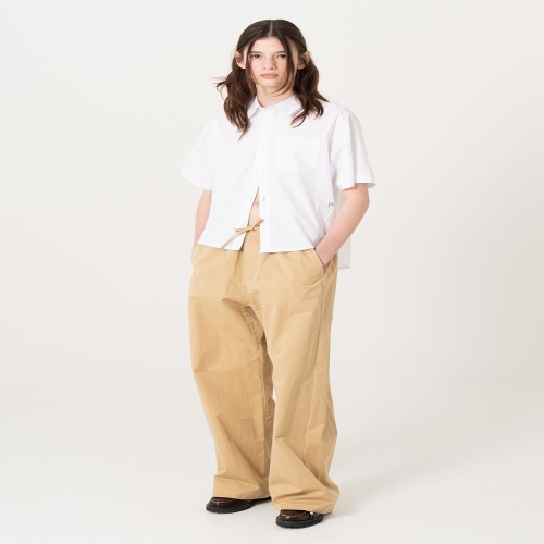 스위치123 크롭 마린 반팔 셔츠 화이트 _SZS2BL02WT