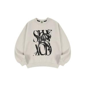 슬로우애시드 SLOW ACID 피치스킨 러스티 로고 스웨트셔츠 웜그레이 SL22WT-M4-BE 695491