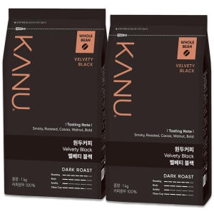 동서식품 맥심 카누 원두커피 1kg (벨베티 블랙/다크로스트)