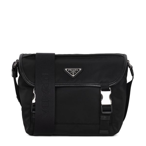 프라다 블랙 삼각로고 리나일론 숄더백_2VD066 2DMG F0002