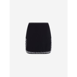 사틴 파코라반 미니스커트 FW24 24HCJU008PO0336DOUBLE RECYCLE 4107455