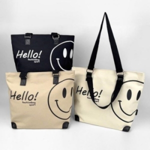 라일리 Rly 스마일 캔버스 고급 숄더백 트렌드 토트백 여행보조가 29558955