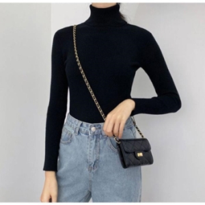 오노마 ONM 여자골지니트티 1P 5컬러 트렌드 여성 목폴라 데일리 29547801