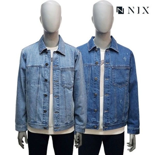 닉스 남 베이직 데님 트러커 FNQRDUA101P