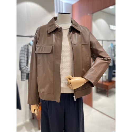 BCBG ALLSUNDRY 나파 가죽 자켓 A5M3F101