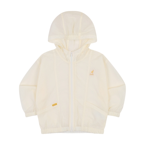캉골키즈 라이트 웨이트 후디드 윈드브레이커 RB 아이보리 (ARBCJP00010IV)