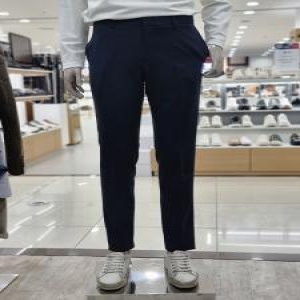 트루젠 봄 여름 사방스판 사이드 밴딩 데일리 슬랙스 EFULPM001 찐블랙
