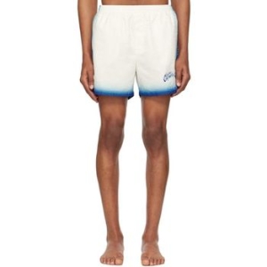 카사블랑카 블루 화이트 프린트 자카드 모노그램 스윔 쇼츠 251195M208007 126957504