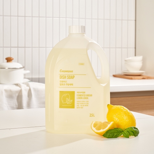컨센서스 발효초 주방세제 레몬앤바질향 2.5L