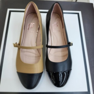 에스콰이아 여성 구두 데일리 발편한 라운드 메리제인 세미 정장 펌프스 토캡 배색포인트와 장식 버클 2cm 블럭굽 PFESHQ782 블..