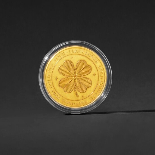 골드팡  행운의 골든클로버 순금코인 0.1g