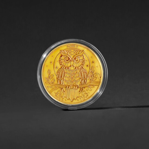 골드팡  황금행운 부엉이 순금코인 0.1g