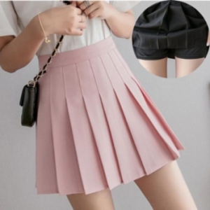 오노마 ONM 부착 짧은 그레이 미커트 화이트 블랙 치마 속바 11883359