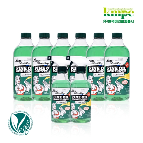 한국미라클피플사 은나노스텝 다용도 500ml 2개+다용도1L 6개+분무기2개