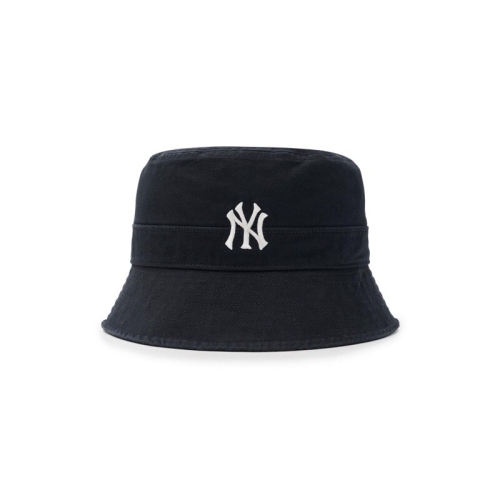 MLB 베이직 원포인트 워싱 버킷햇 3AHTB035N-50BKS