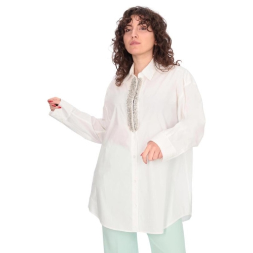 핑코 셔츠 104708A2EU Z04 Bianco brill