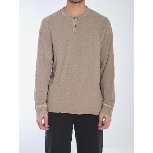 제임스 PERSE Slub Henley jersey MJD3755OVC