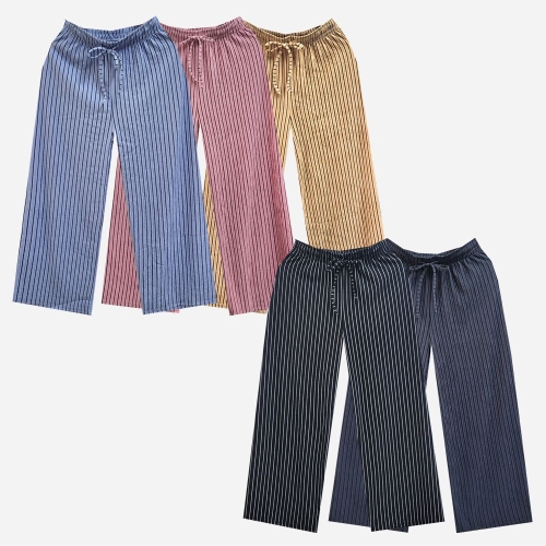 오노마 비틀버드 /욘데 스트라이프 쿨 찰랑 통바지 SD_240413