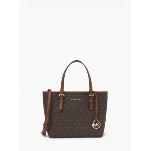 마이클코어스 제트 세트 트래블 캐리 올 토트 엑스트라 스몰 MK 시그니처 35T9GTVT0B200 브라운