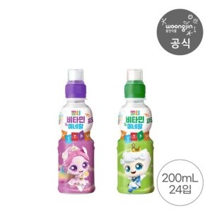 웅진식품 캐치 티니핑 멀티비타민 미네랄 포도맛 200ml