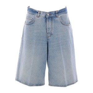 하이 쿠레 웨이스트 루즈 스트레이트 데님 쇼츠 HEW03329 DF144L0877