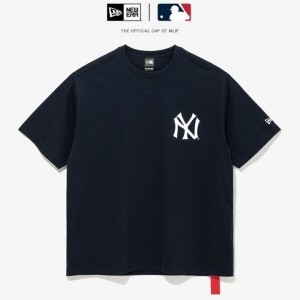 올스타 뉴에라 뉴에라 MLB 쿠퍼스타운 뉴욕 양키스 게임 티셔츠 이브닝 블루 14679827