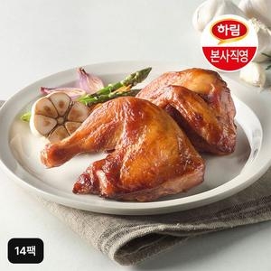 하림  리얼 마늘 훈제치킨 반마리 210g